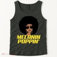 Melanin Poppin Proud African Pride Tank Top thumb 2