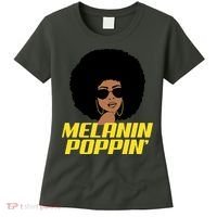 Melanin Poppin Proud African Pride Women's T-Shirt thumb 0