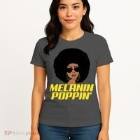 Melanin Poppin Proud African Pride Women's T-Shirt thumb 4