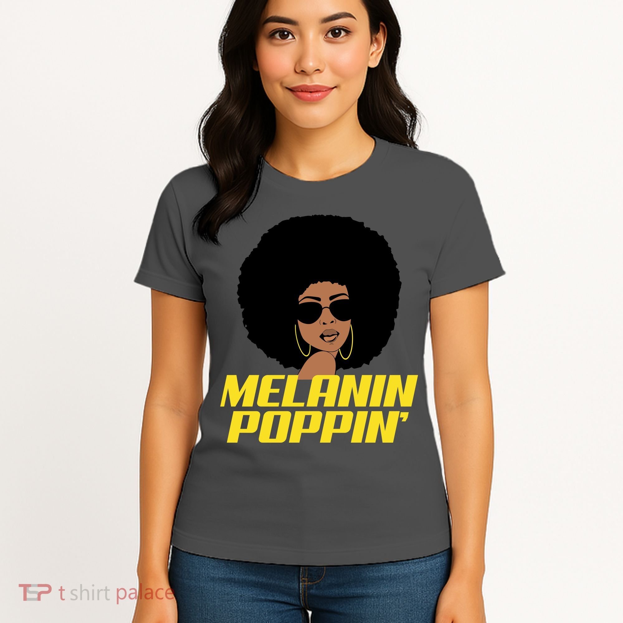 Melanin Poppin Proud African Pride Women's T-Shirt