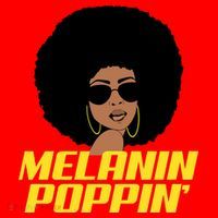 Melanin Poppin Proud African Pride Santa Hat thumb 1