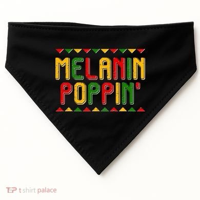Melanin Poppin' Traditional Colors USA-Made Doggie Bandana