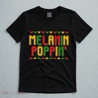 Melanin Poppin' Traditional Colors T-Shirt thumb 5