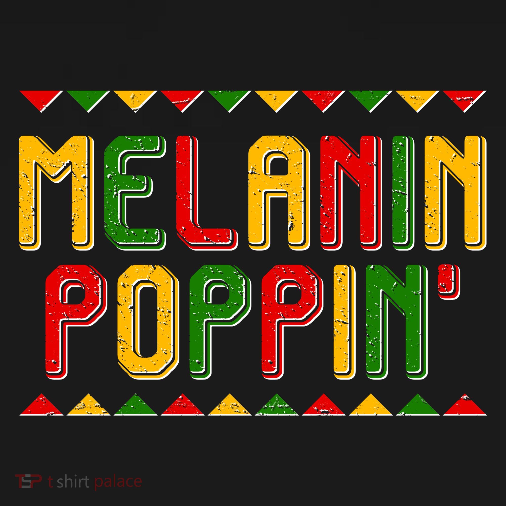 Melanin Poppin' Traditional Colors T-Shirt