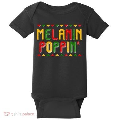 Melanin Poppin' Traditional Colors Baby Bodysuit