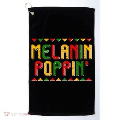 Melanin Poppin' Traditional Colors Golf Towel