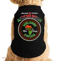 Melanin Strong African Roots Emblem Doggie Tank thumb 0