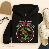 Melanin Strong African Roots Emblem Hoodie thumb 4