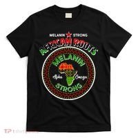 Melanin Strong African Roots Emblem T-Shirt thumb 0