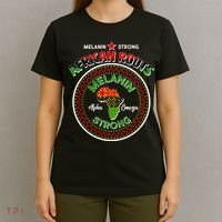 Melanin Strong African Roots Emblem T-Shirt thumb 4