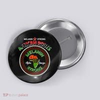 Melanin Strong African Roots Emblem Button thumb 0