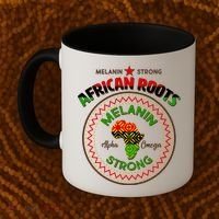 Melanin Strong African Roots Emblem Coffee Mug thumb 2