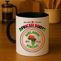 Melanin Strong African Roots Emblem Coffee Mug thumb 4