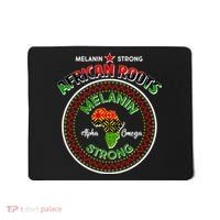 Melanin Strong African Roots Emblem Mousepad thumb 0