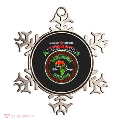 Melanin Strong African Roots Emblem Ornament