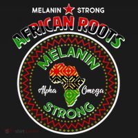 Melanin Strong African Roots Emblem Baby Bodysuit thumb 2