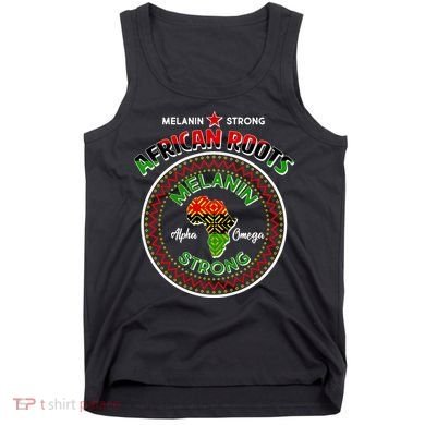 Melanin Strong African Roots Emblem Tank Top