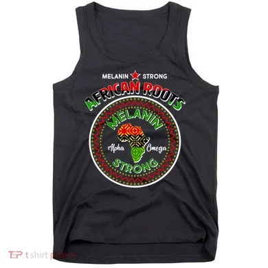Melanin Strong African Roots Emblem Tank Top