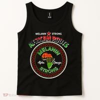 Melanin Strong African Roots Emblem Tank Top thumb 2