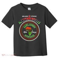 Melanin Strong African Roots Emblem Toddler T-Shirt thumb 0