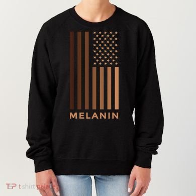 Melanin USA Flag Women's Sweatshirt