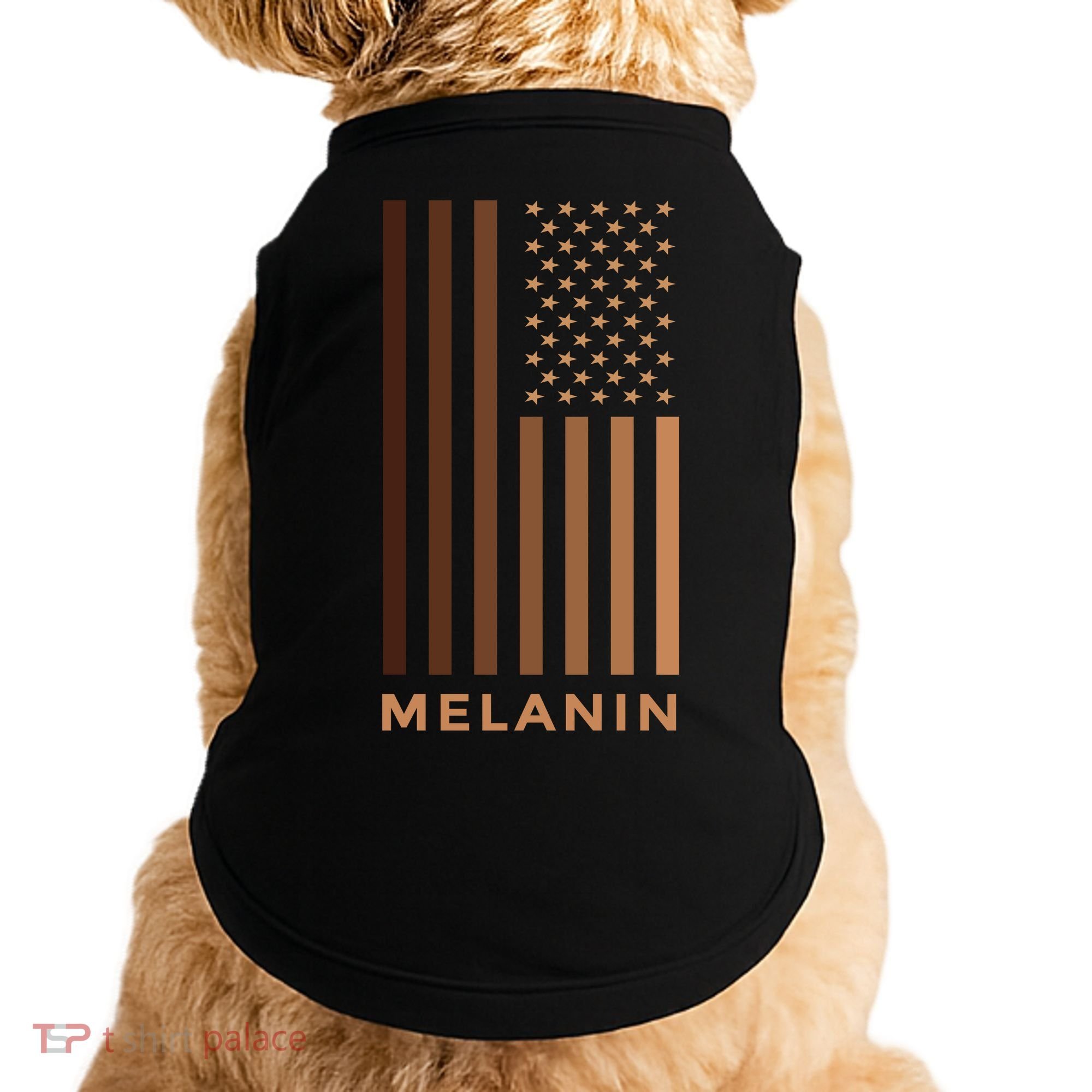 Melanin USA Flag Doggie Tank