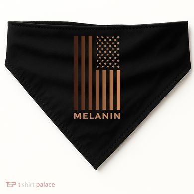Melanin USA Flag USA-Made Doggie Bandana