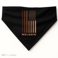 Melanin USA Flag USA-Made Doggie Bandana thumb 0