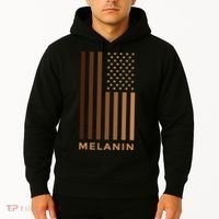 Melanin USA Flag Hoodie thumb 2