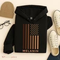 Melanin USA Flag Hoodie thumb 4