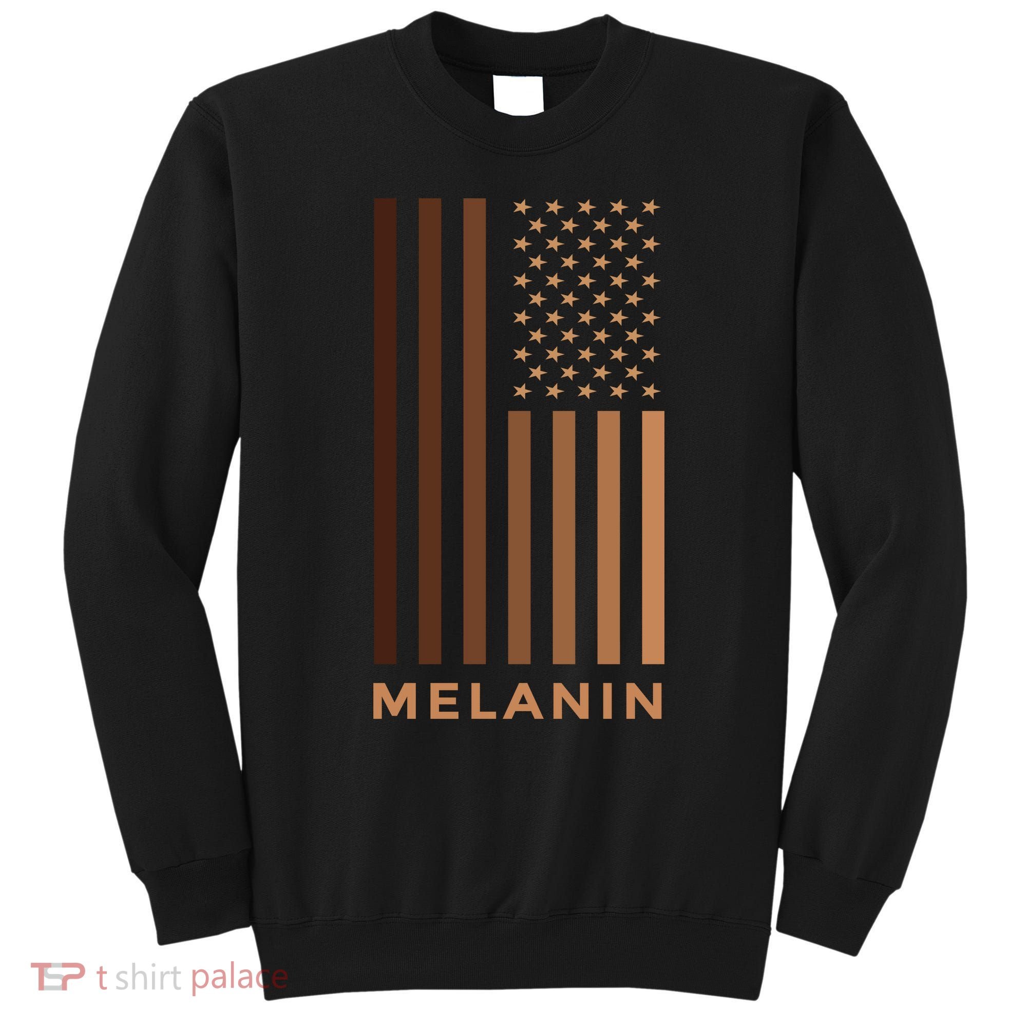 Melanin USA Flag Sweatshirt