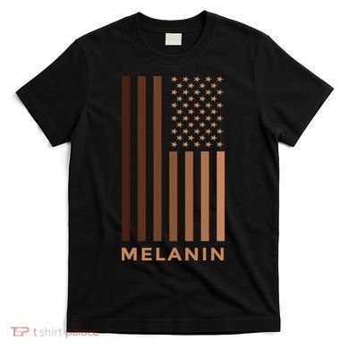 Melanin USA Flag T-Shirt