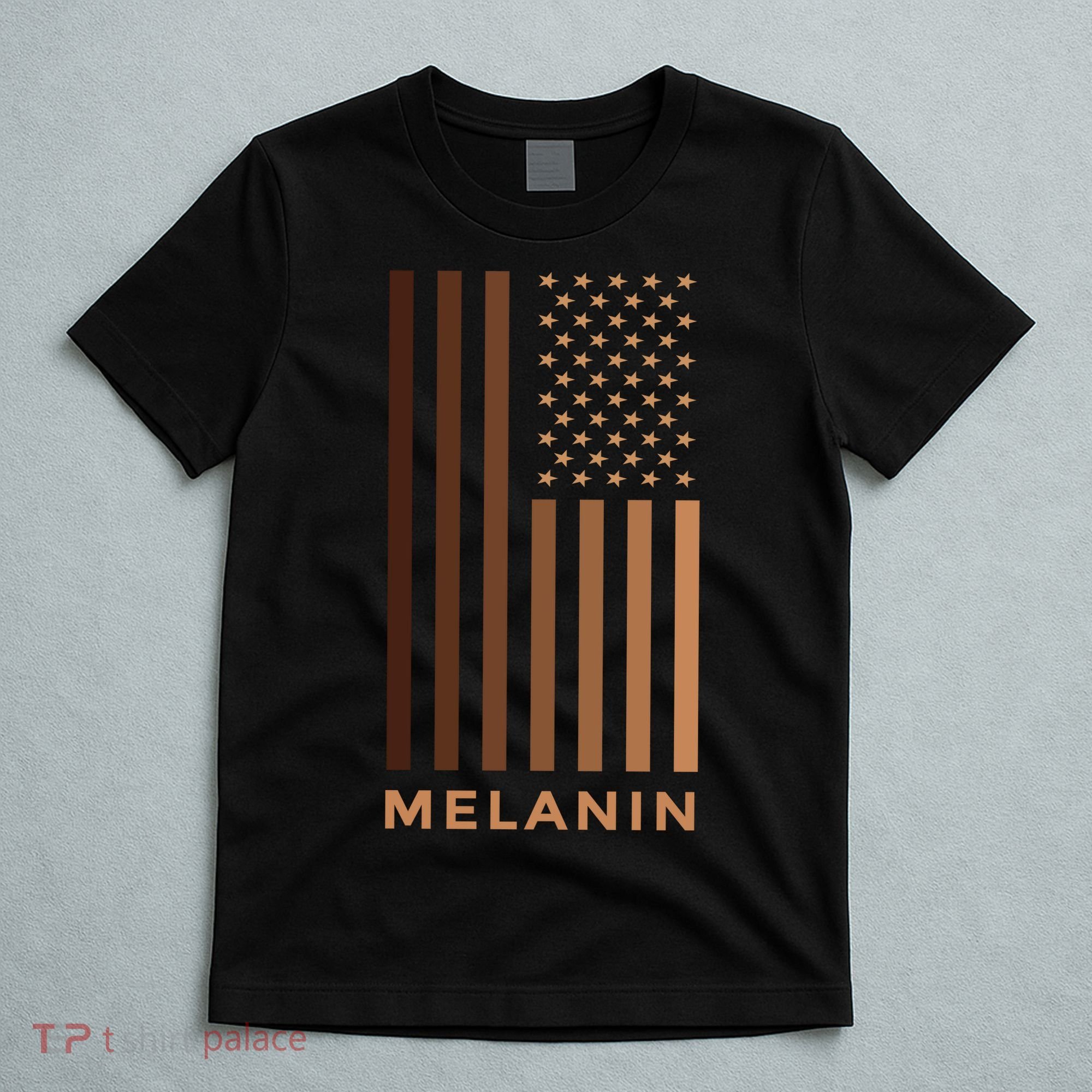 Melanin USA Flag T-Shirt