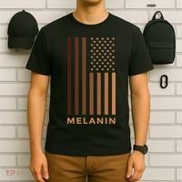 Melanin USA Flag T-Shirt thumb 6