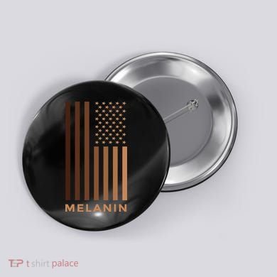 Melanin USA Flag Button