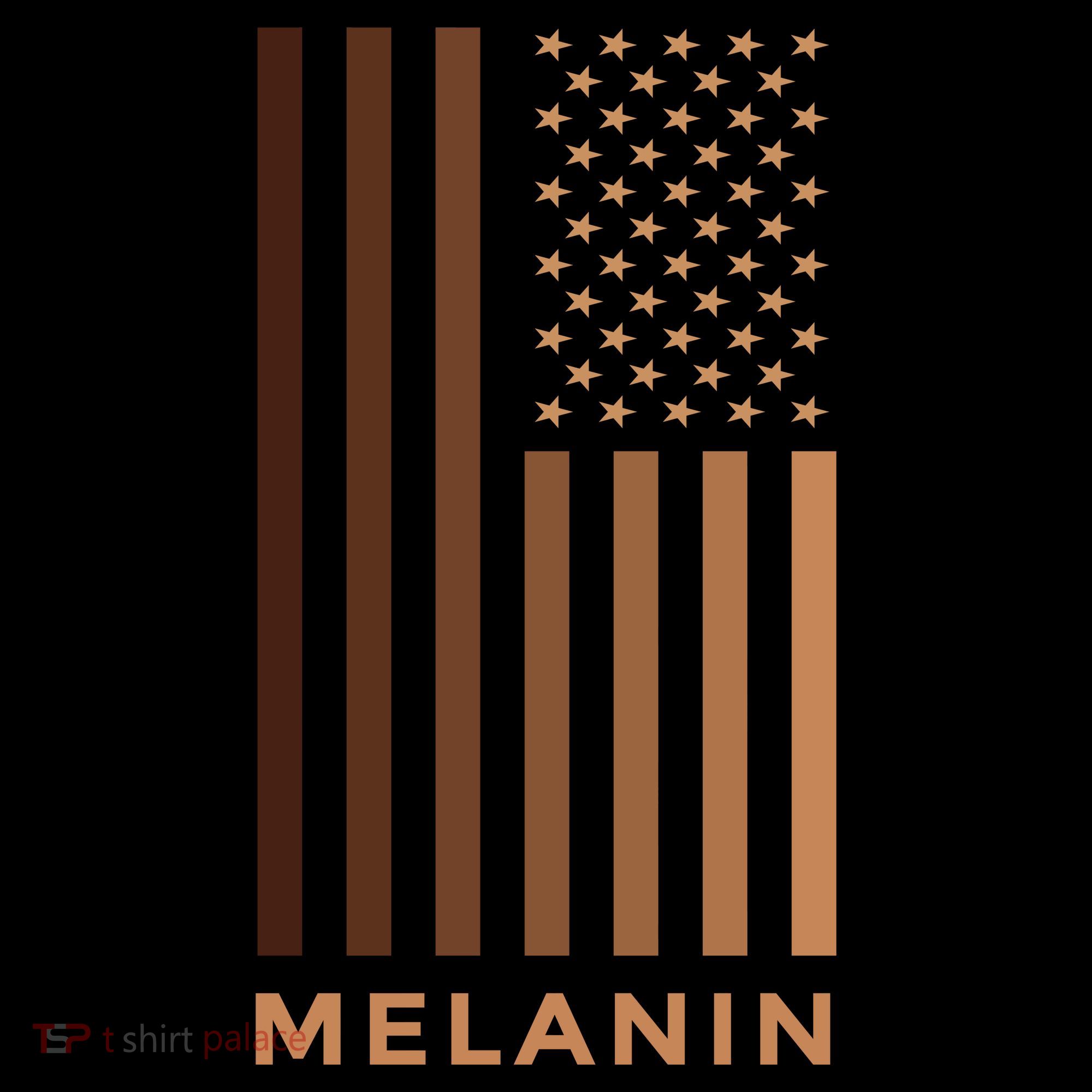Melanin USA Flag Button