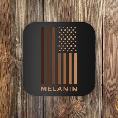Melanin USA Flag Coaster
