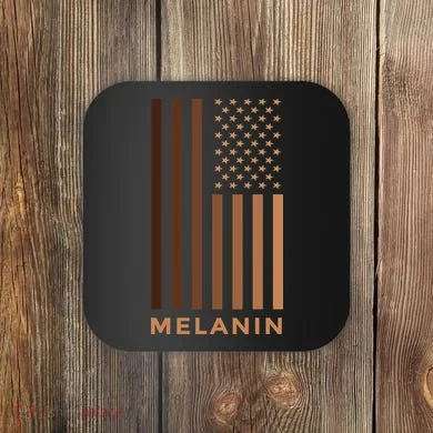 Melanin USA Flag Coaster