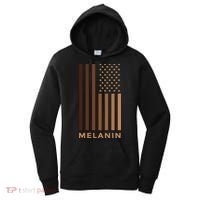 Melanin USA Flag Women's Hoodie thumb 0