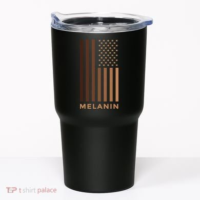 Melanin USA Flag Tumbler
