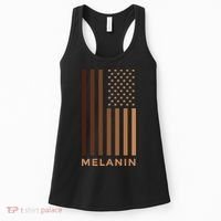 Melanin USA Flag Women's Tank Top thumb 0