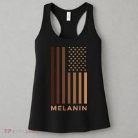 Melanin USA Flag Women's Tank Top thumb 3