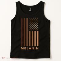 Melanin USA Flag Tank Top thumb 2