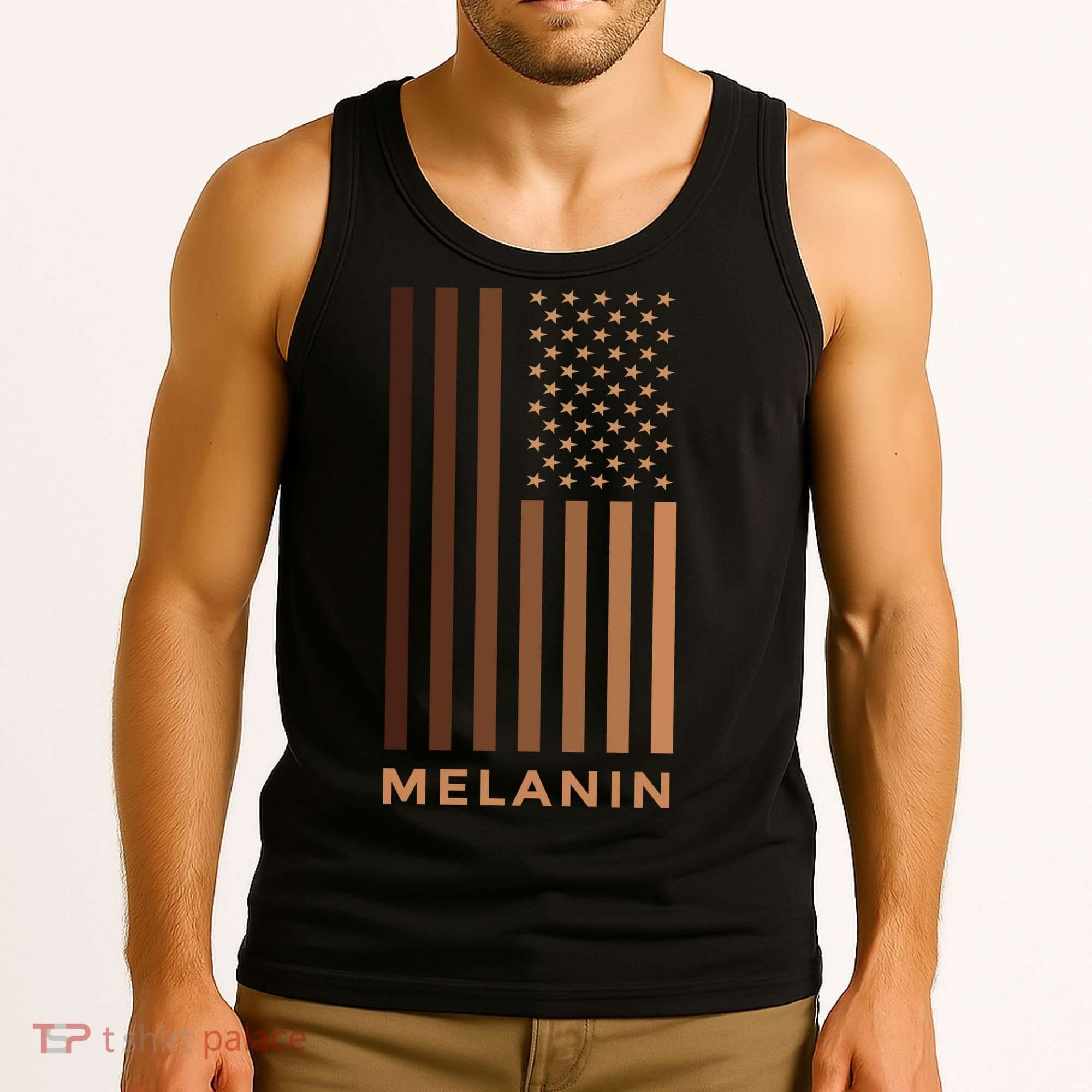 Melanin USA Flag Tank Top