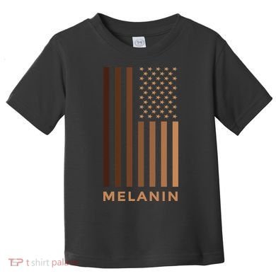 Melanin USA Flag Toddler T-Shirt