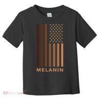 Melanin USA Flag Toddler T-Shirt thumb 0