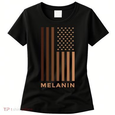 Melanin USA Flag Women's T-Shirt