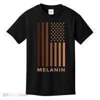 Melanin USA Flag Kids T-Shirt thumb 0