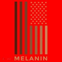 Melanin USA Flag Santa Hat thumb 1