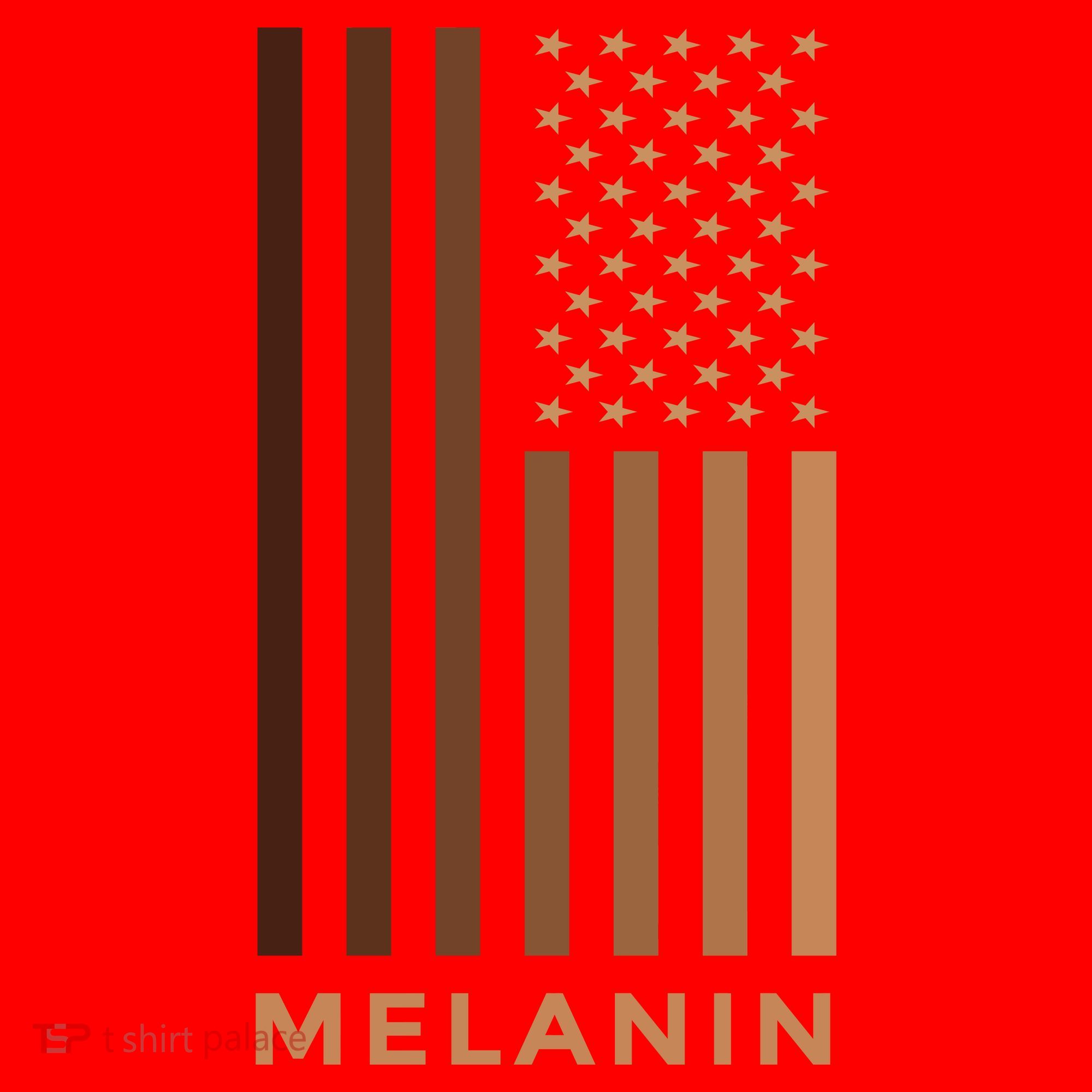 Melanin USA Flag Santa Hat